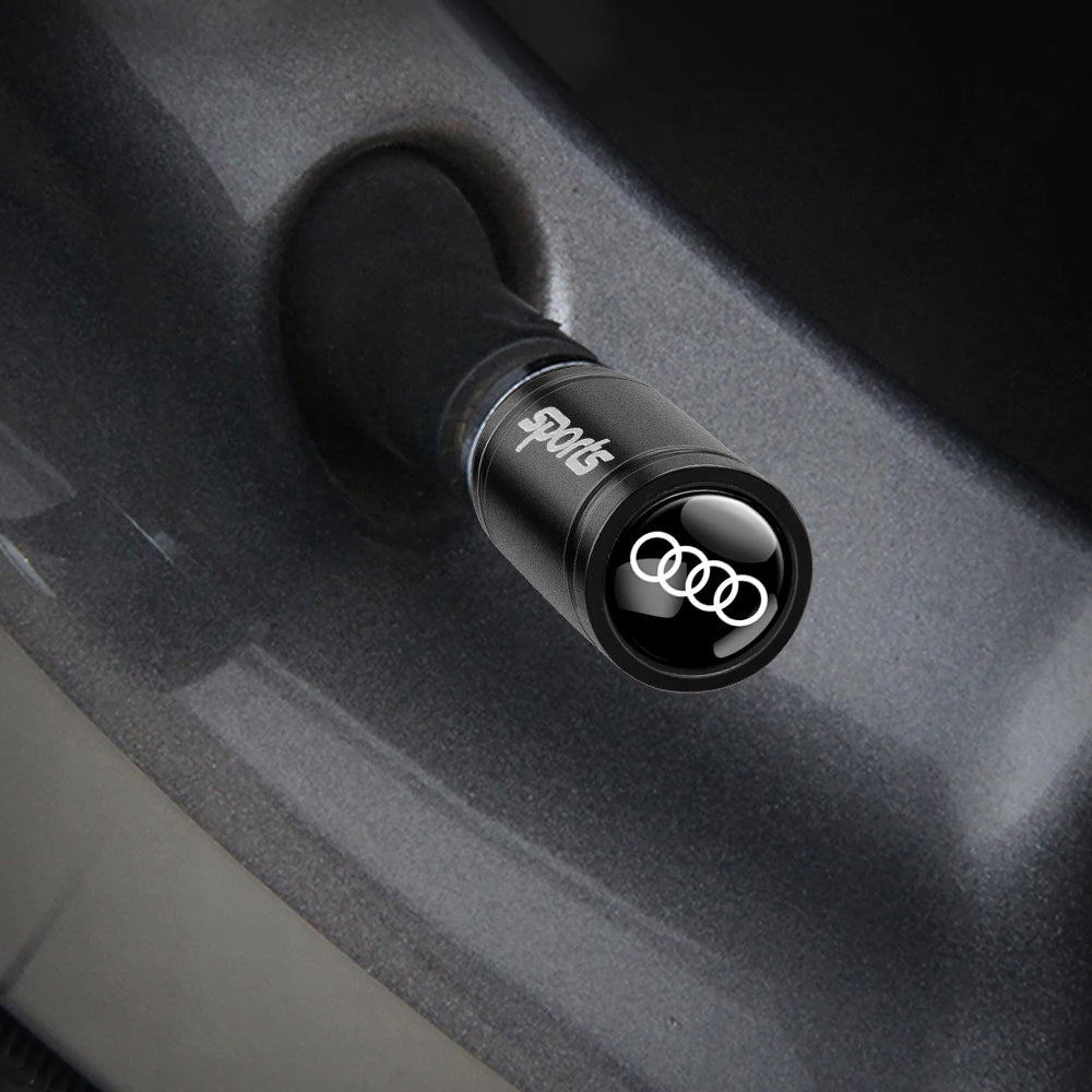 Aluminum Valve Caps for Audi Wheels