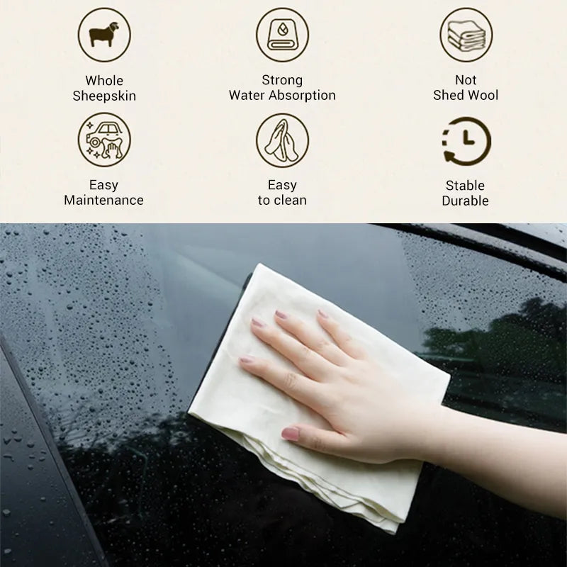 Genuine Sheepskin Cleaning Car Cloth